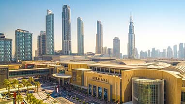 Dubai winkelcentrum Autoverhuur