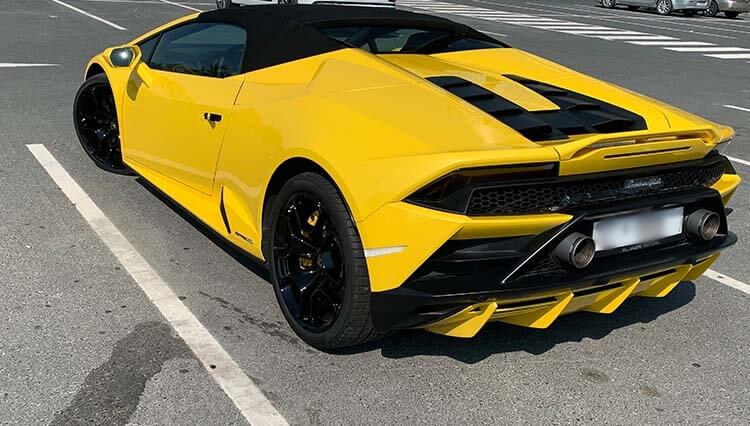 Lamborghini Huracan Evo Spyder Vermietung Dubai