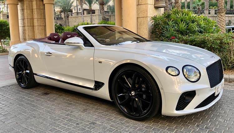 Bentley Convertible GT Car Rental Dubai