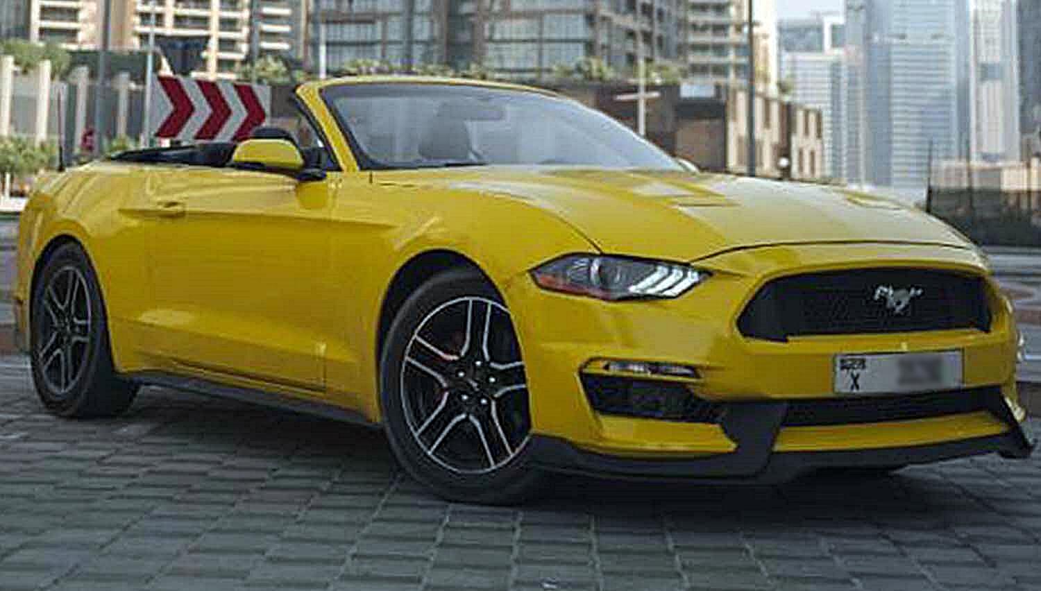 Ford Mustang Convertible Car Rental Dubai
