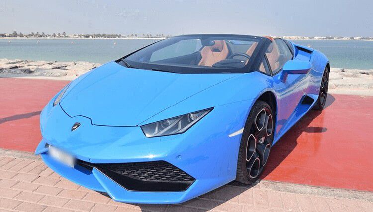 Lamborghini Huracan Spyder Car Rental Dubai